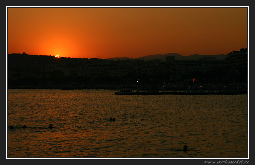 Côte D' Azur - Sonnenuntergang mit Vorfreude