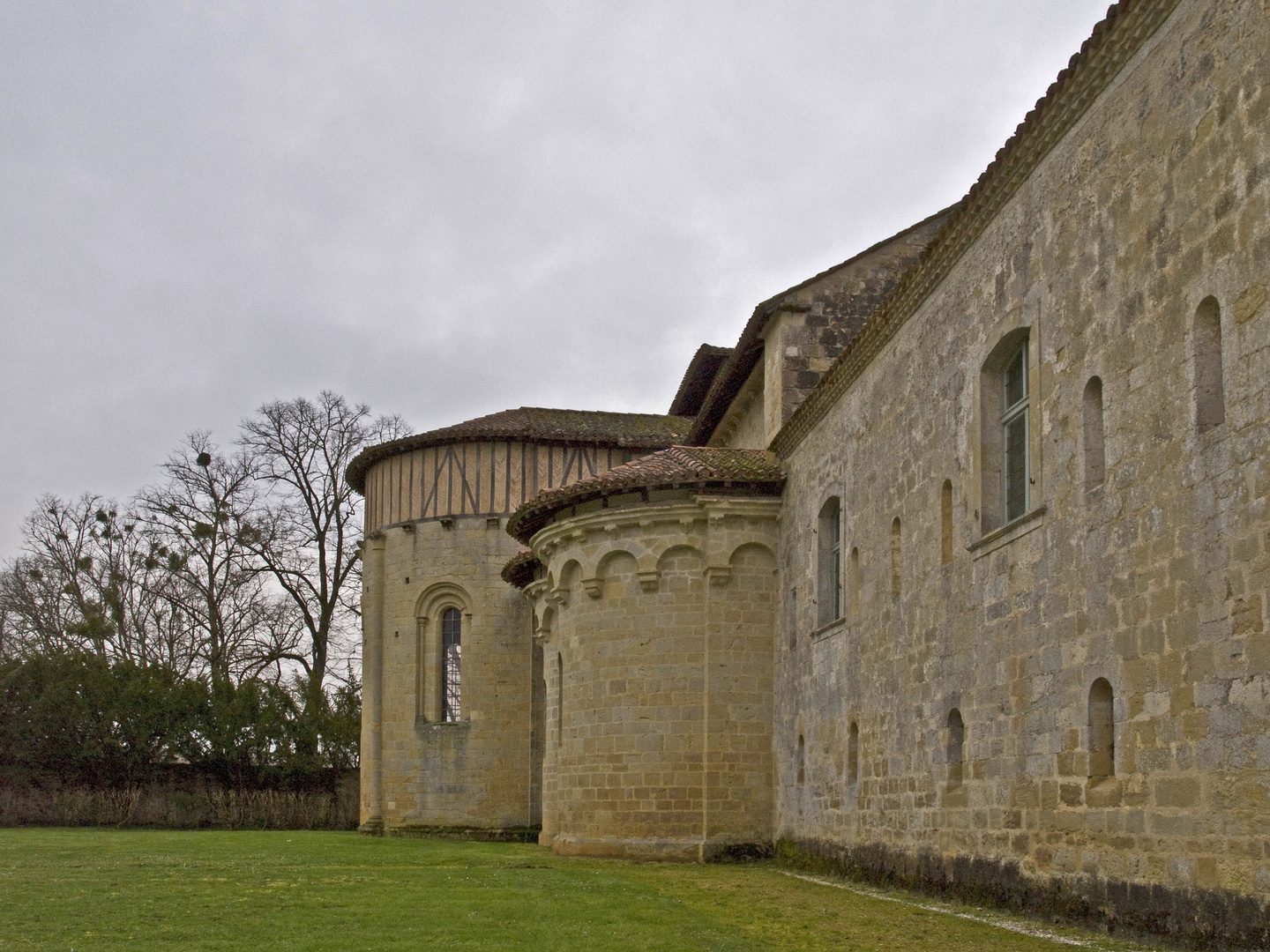 Côté nord de l’Abbaye de Flaran