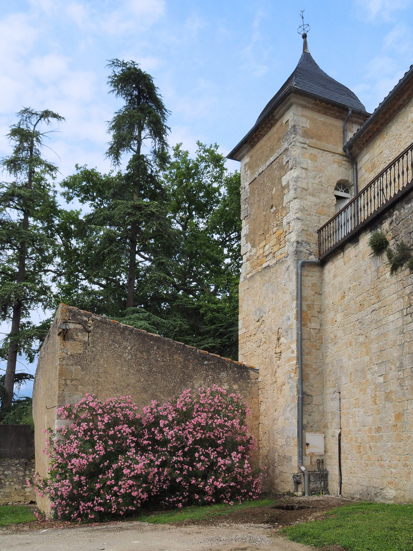 Côté ouest du Château de Cassaigne