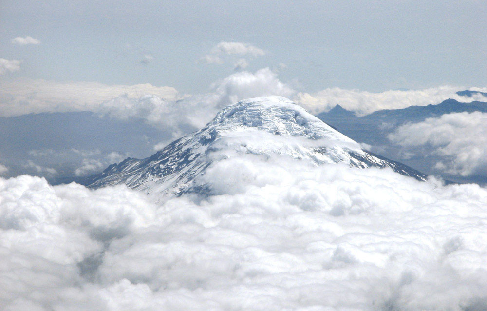 Cotopaxi aus dem Flugzeug