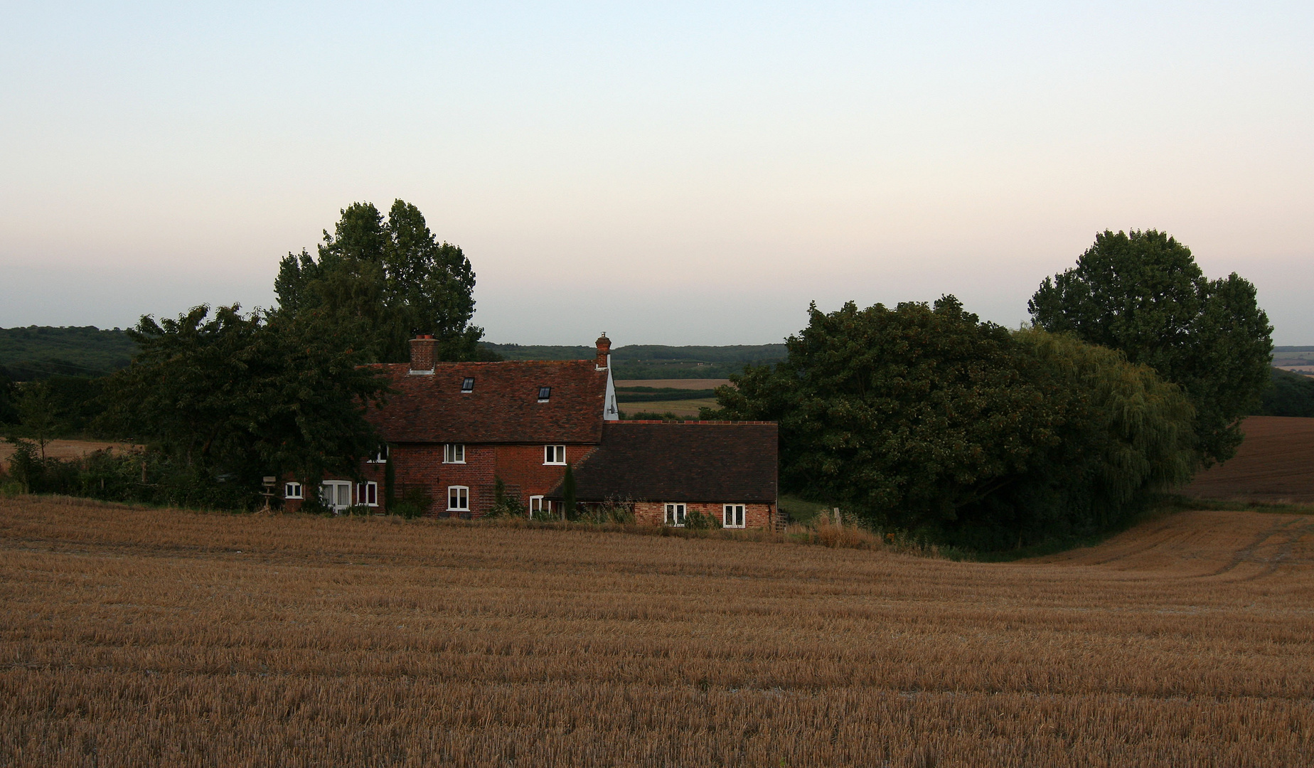 Cottage an Abendstimmung