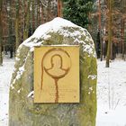 Cottbus, Branitzer Park: Fürst Pückler bei + 1° C