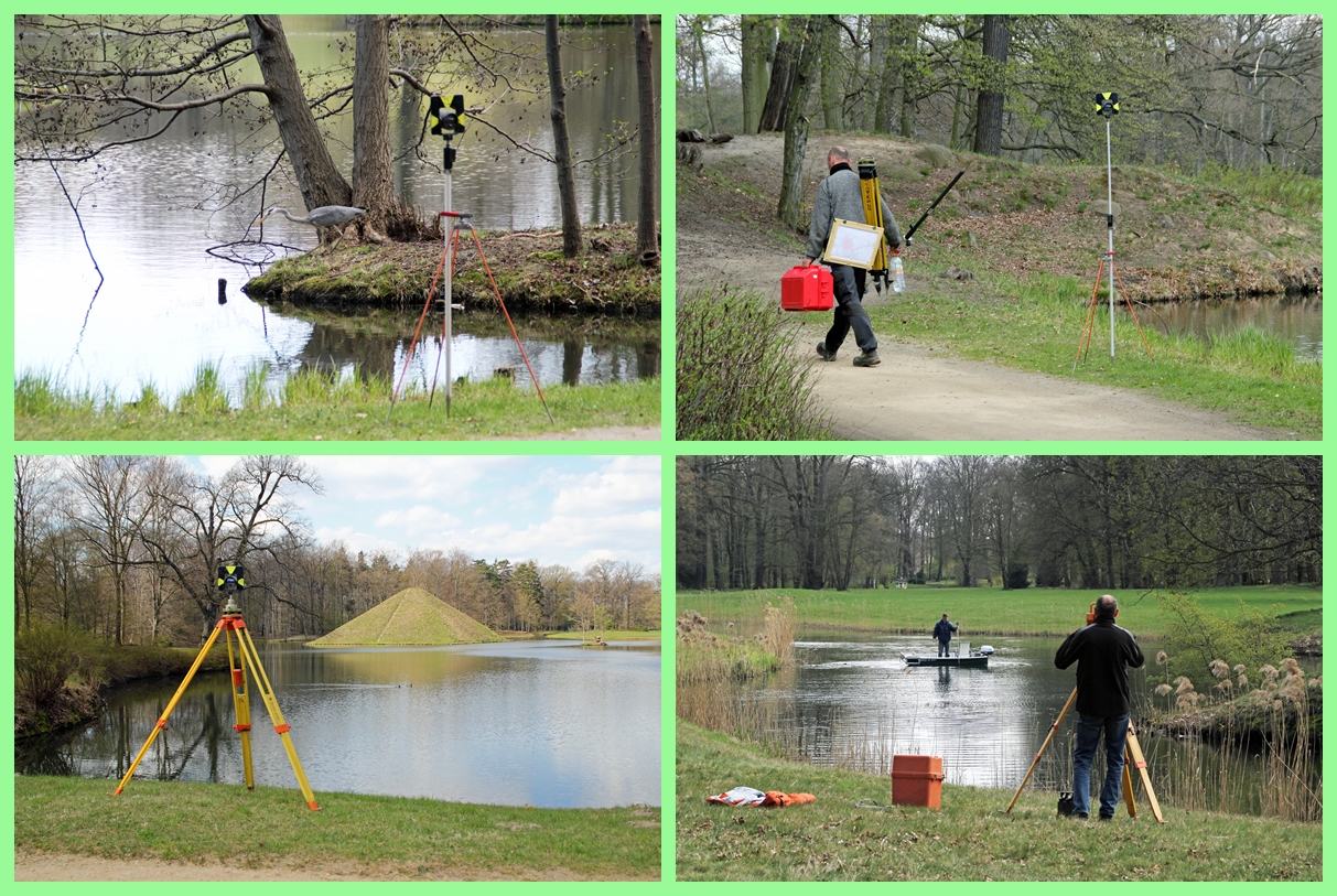 Cottbus, Branitzer Park: Vermessung