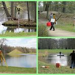 Cottbus, Branitzer Park: Vermessung