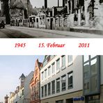 Cottbus: Burgstraße 1945 und 2011