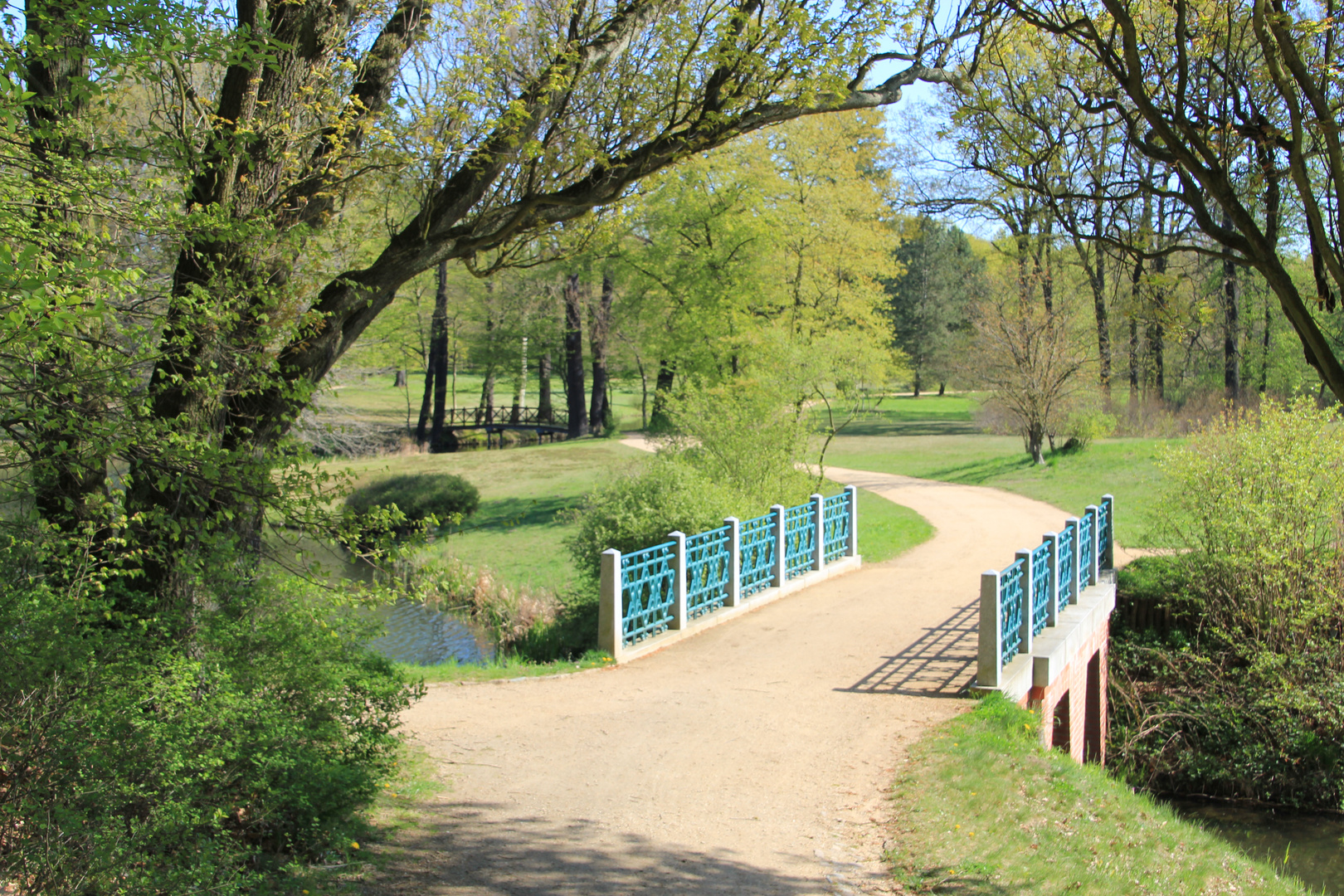 Cottbus, Die Ägyptische Brücke  im Branitzer Park 