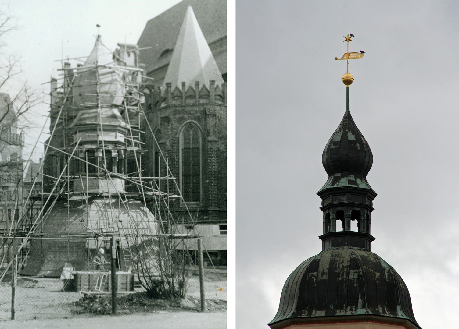 Cottbus: Die Laterne des Turmes der Oberkirche