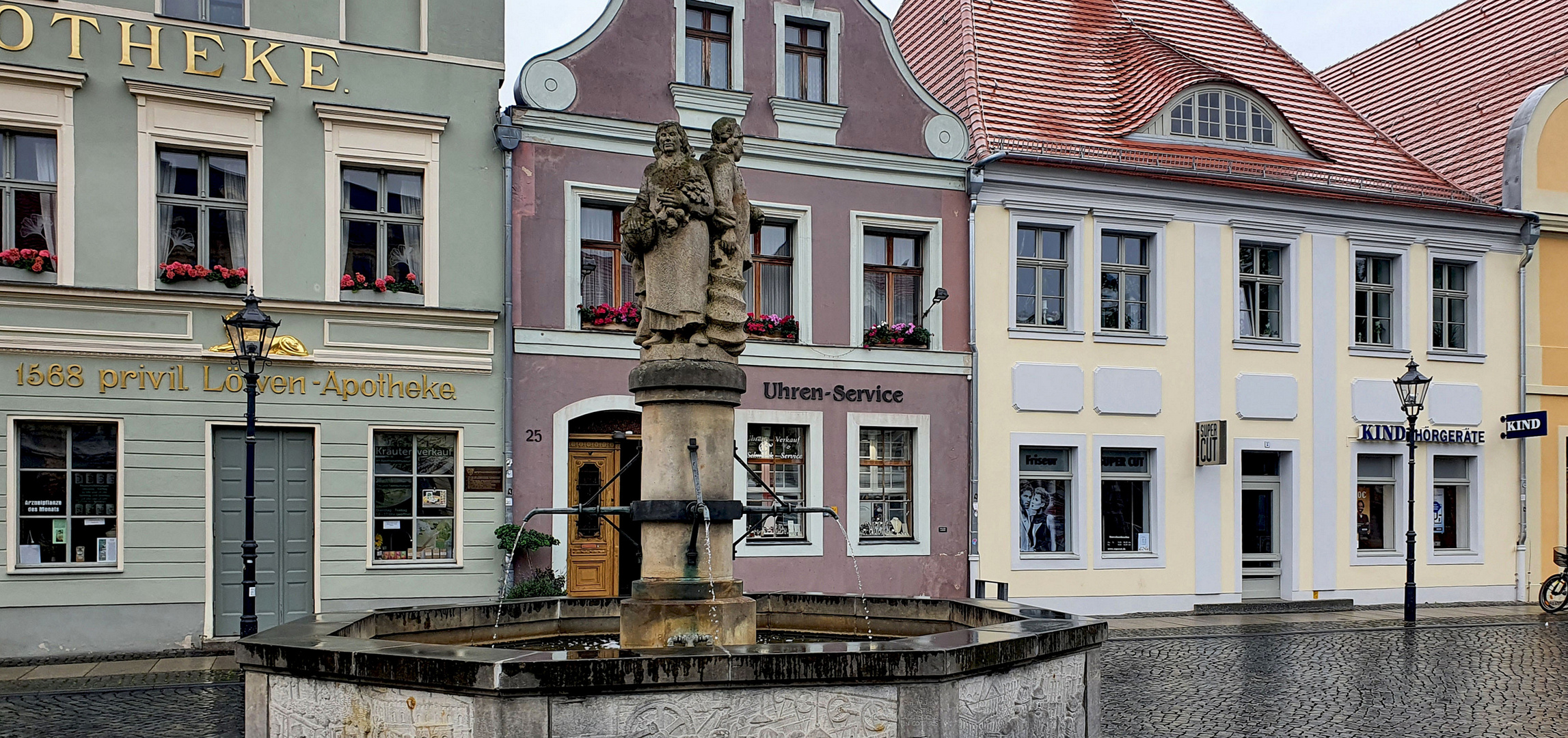 Cottbus im Regen