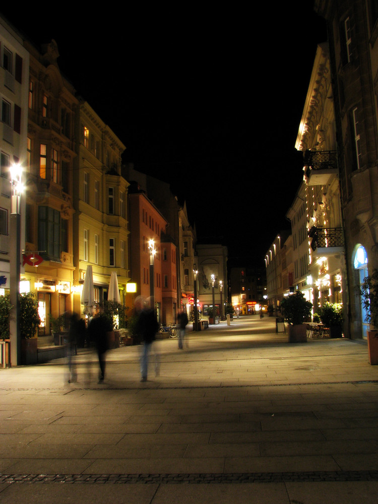 Cottbus - Innenstadt bei Nacht