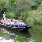 Cottbus, Kahnfahrt im Branitzer Park