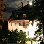 Cottbus: Mondschein über dem Schloss Branitz