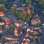 Cottbus: Oberkirche und Schlossberg (Gerichtsberg) mit Schlossturm