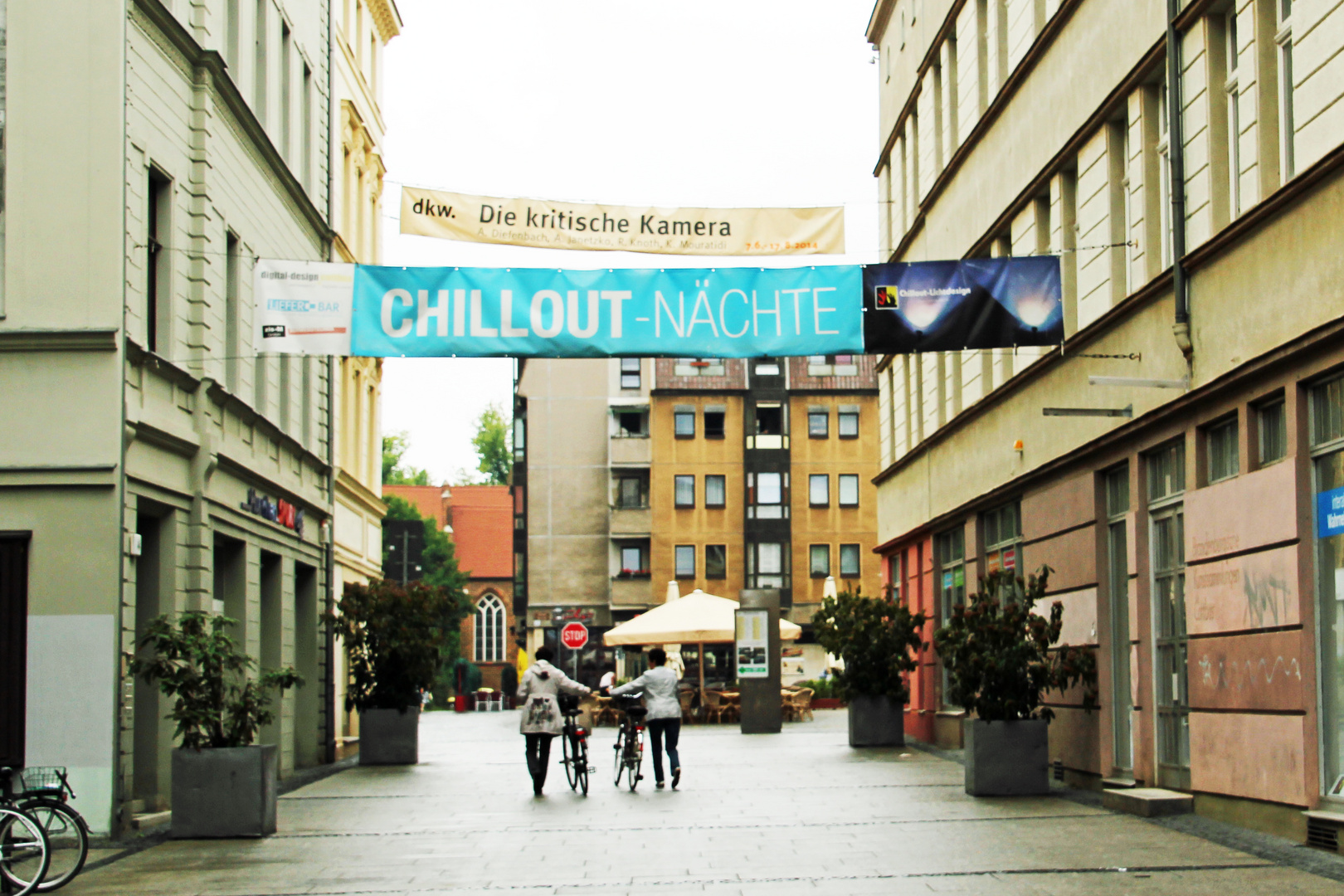 Cottbus: Regennasse Straße