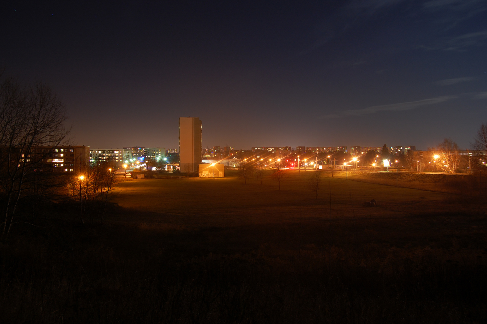 Cottbus Sachsendorf bei Nacht