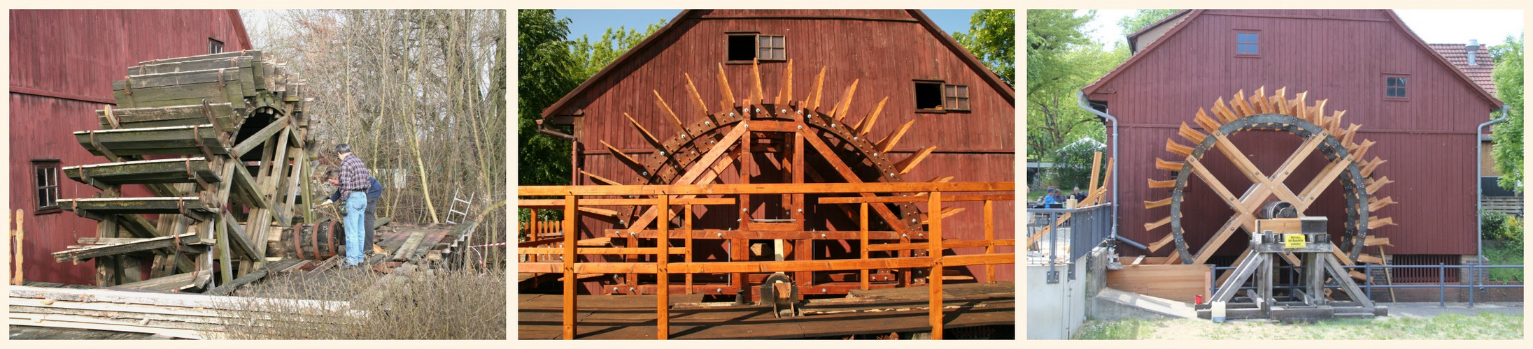 Cottbus: Spreewehrmühle, Wasserrad 