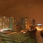 Cottbus Stadtmitte bei Nacht