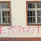 Cottbus: "Streetart" unter den Fenstern der Polizeiwache