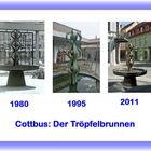 Cottbus: Vandalen zerstörten den Tröpfelbrunnen (auch Kugelbrunnen genannt)