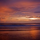 Couché de soleil à Fort Mahon Plage