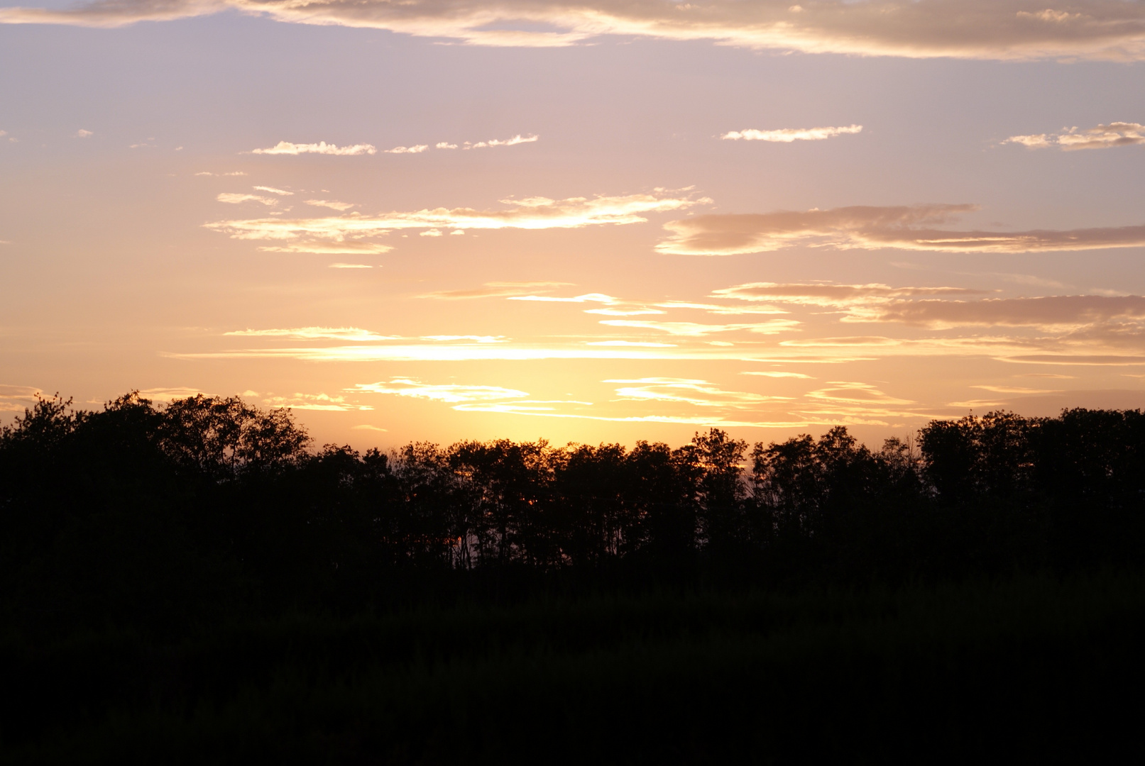 Couché de soleil à Fresne St Mames (70)