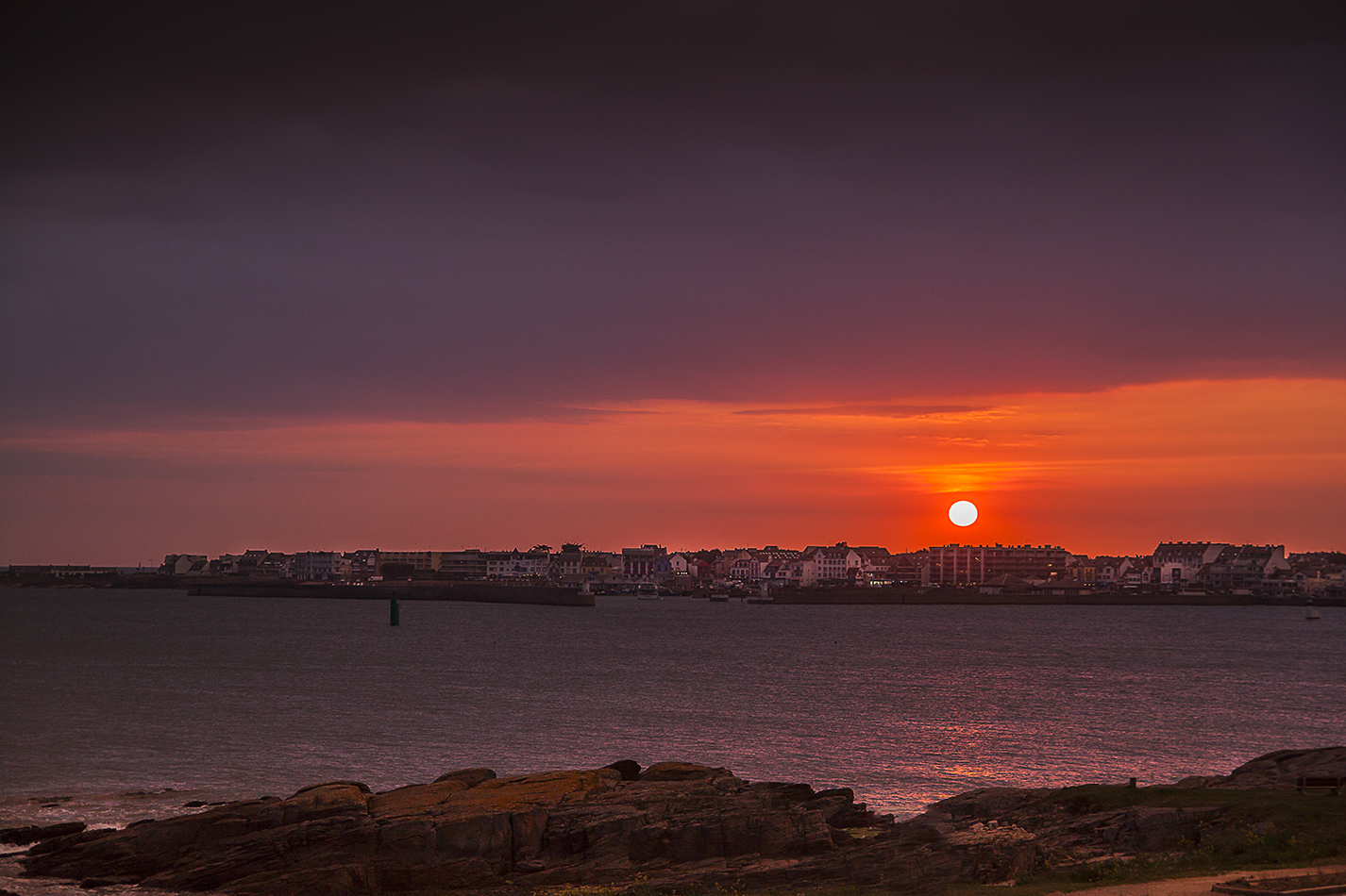 Couché de soleil à Quiberon.