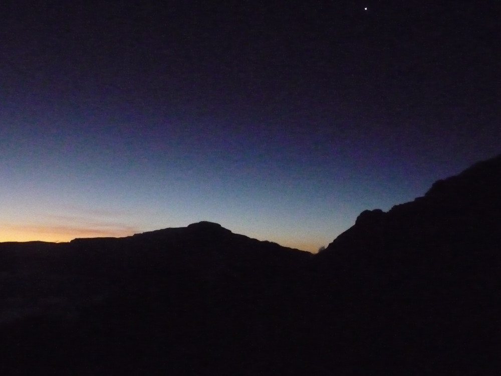 couché de soleil au piton des neiges