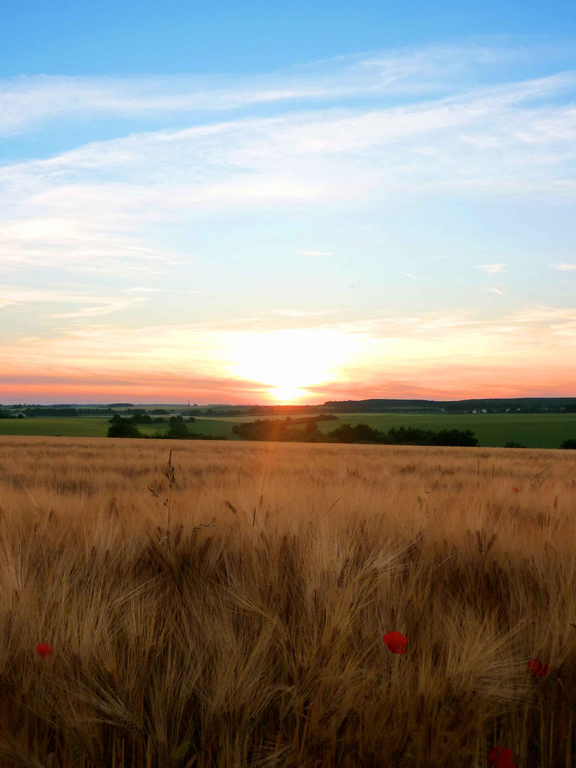 Couché de soleil coloré