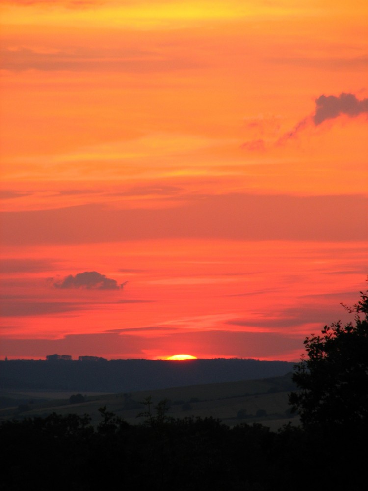 Couché de soleil dans la Vallée de l'Eure