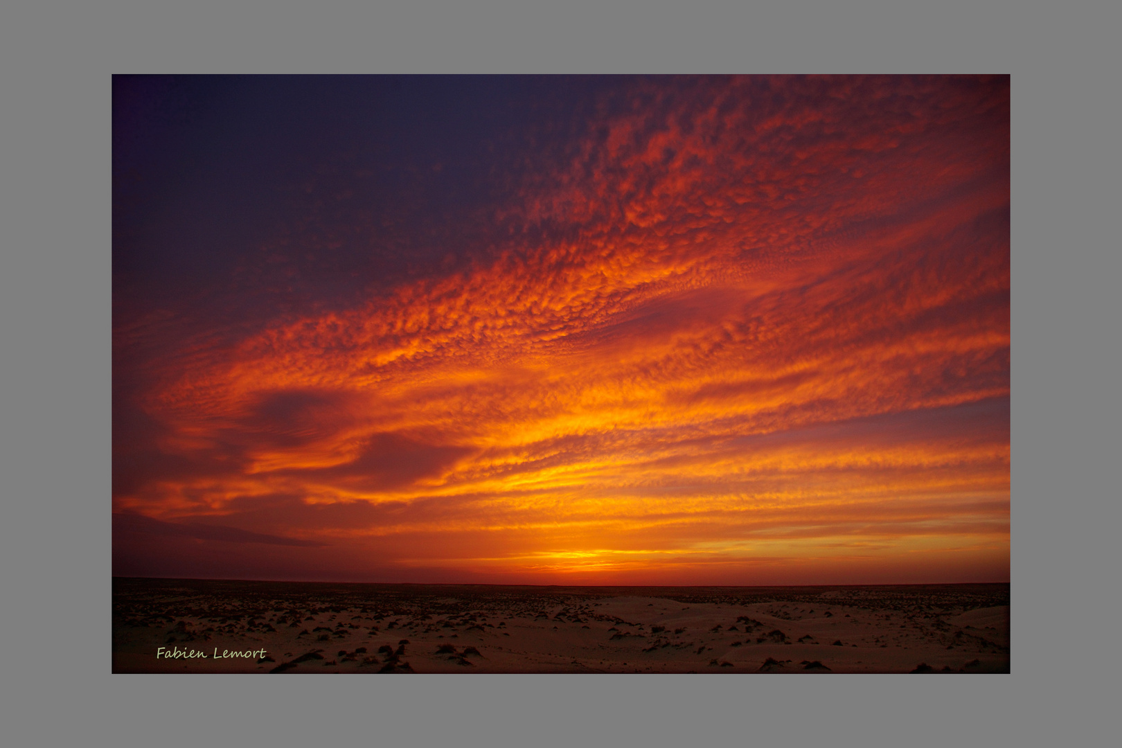 Couché de soleil du coté de Nefta