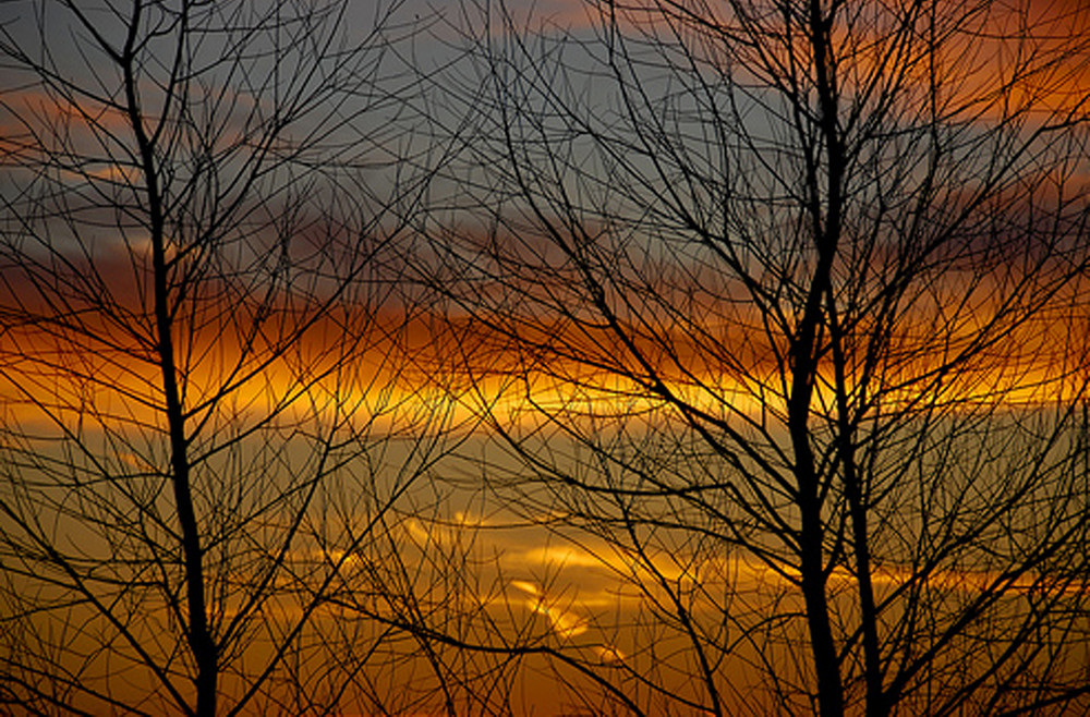 Couché de soleil en automne (sologne sept 2008)