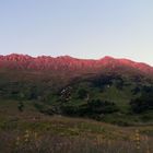 couché de soleil en montagne