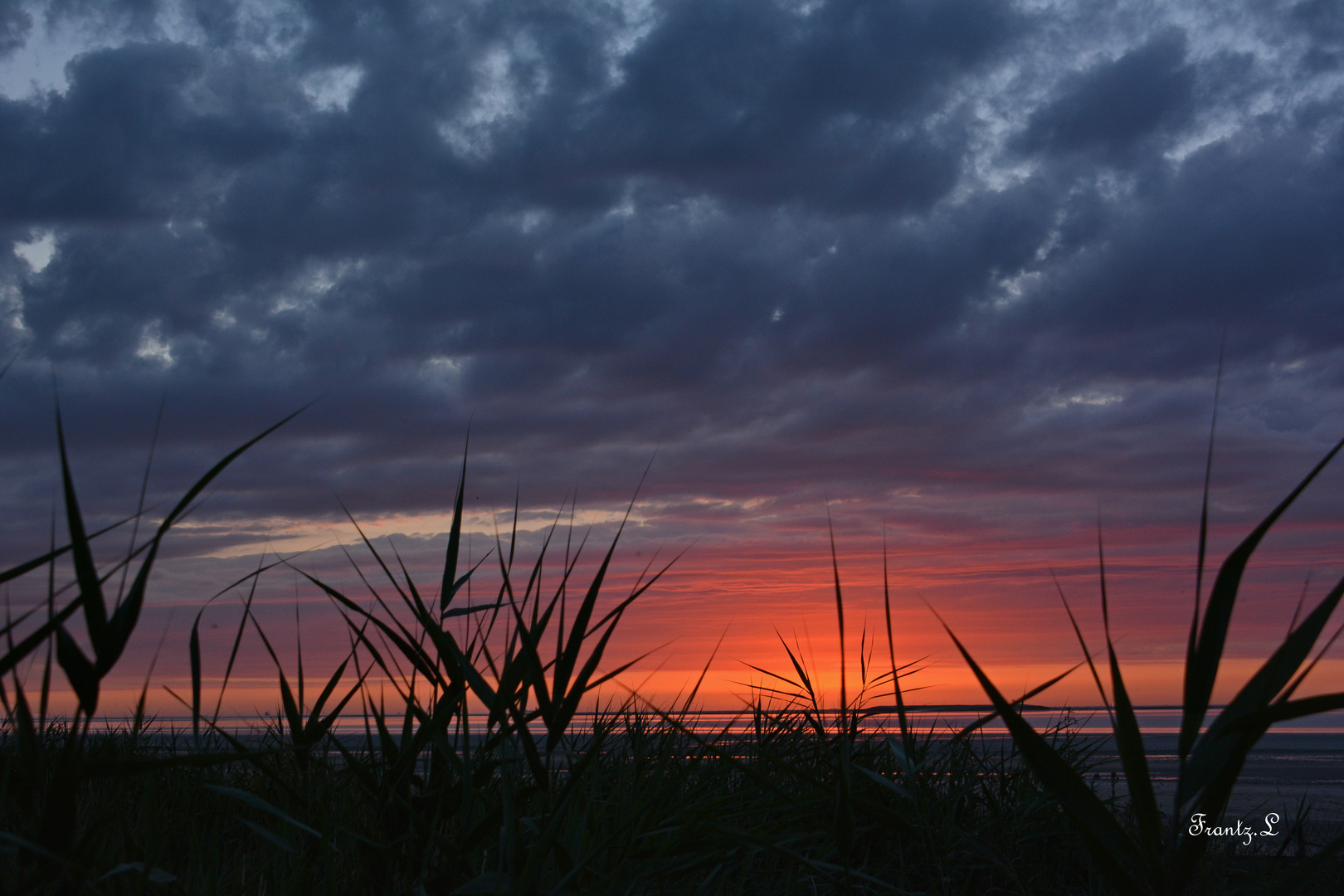 couché de soleil en normandie