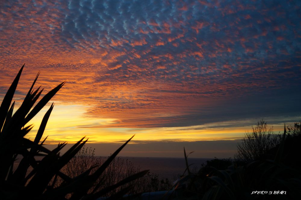 Couché de soleil en Normandie