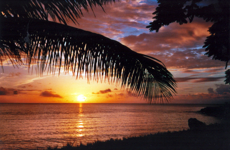 couché de soleil guadeloupéen