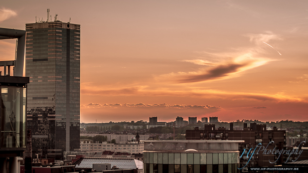 Couché de soleil sur Bruxelles ...