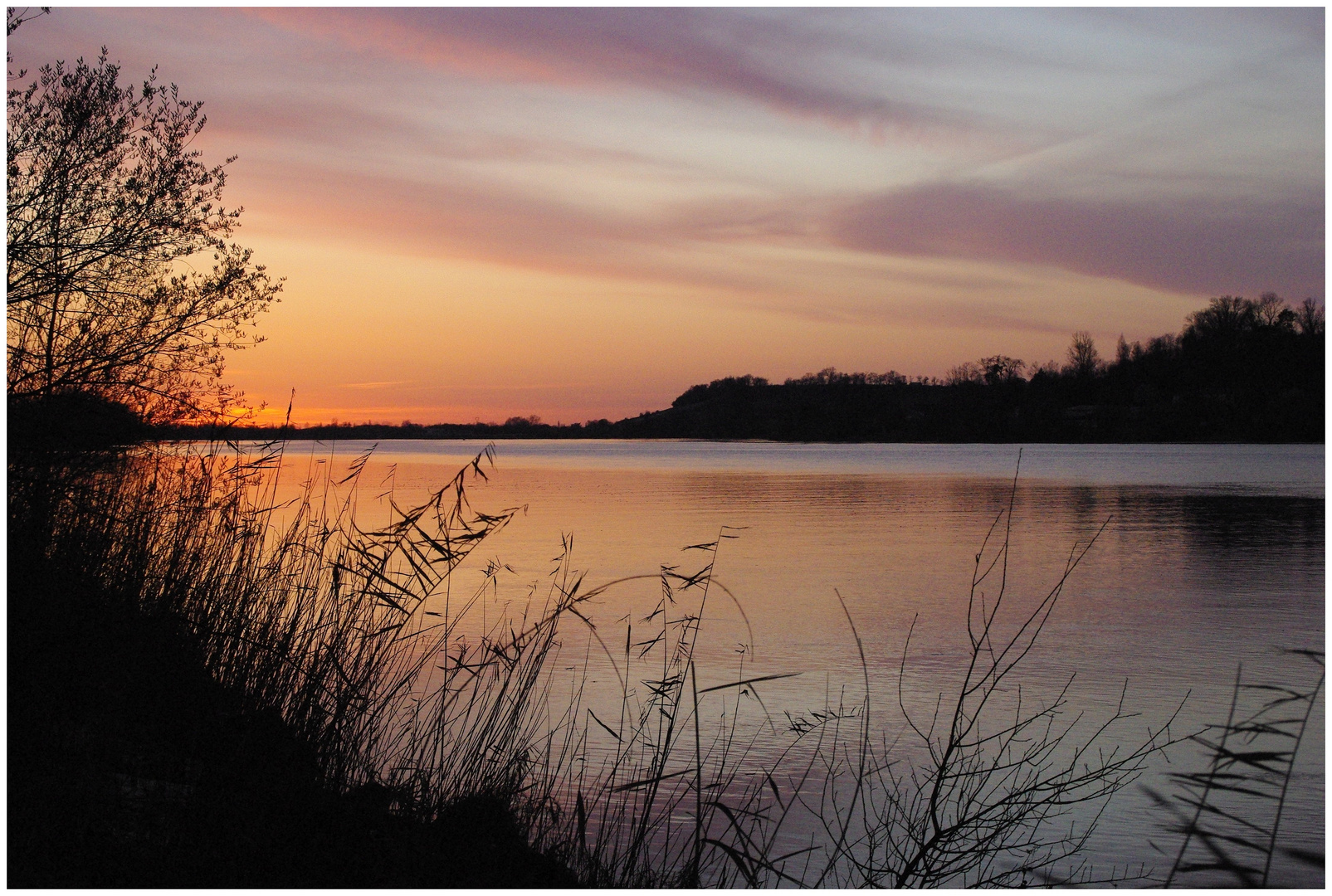 Couché de soleil sur la Dordogne !