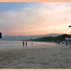 Couché de soleil sur la plage de Chaweng (koh Samui-Thailande)