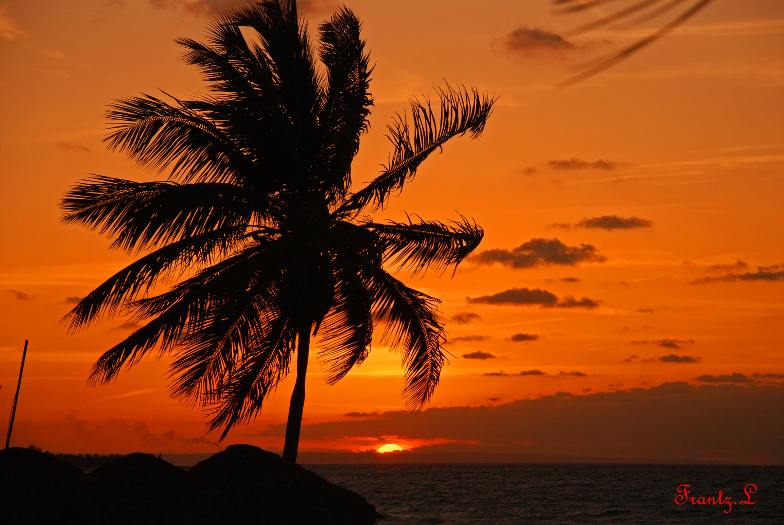 Couché de soleil sur l'Atlantique