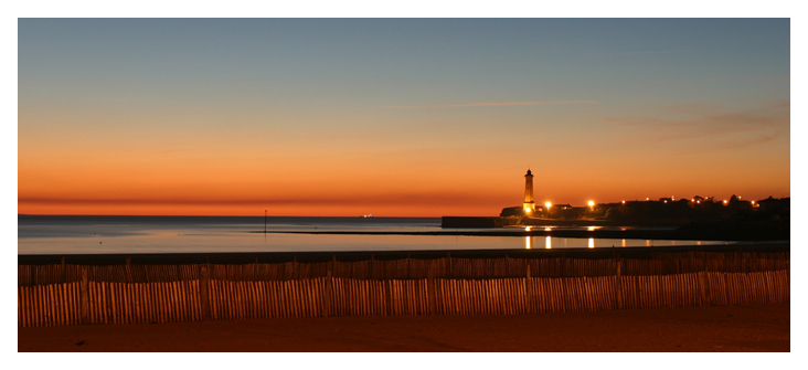 Couché de soleil sur l'atlantique...