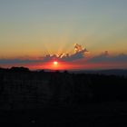 Couché de soleil sur le creux du Van