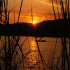 Couché de soleil sur le mekong