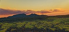 couché de soleil sur le piton Bert