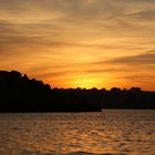 Couché de soleil sur le temple de Philae