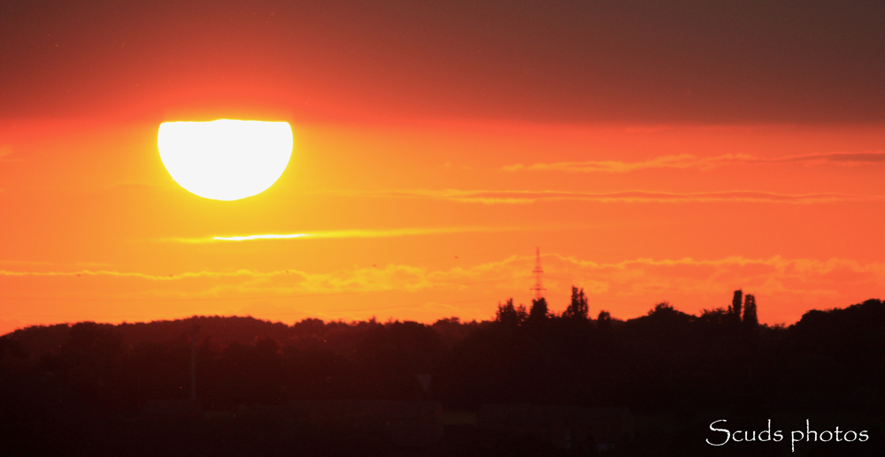 Couché de soleil sur Namur