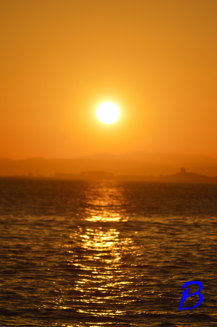 couché de soleil sur nice