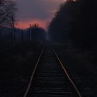 Couché de Soleil Sur Rails