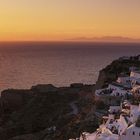 couche de soleil sur Santorin