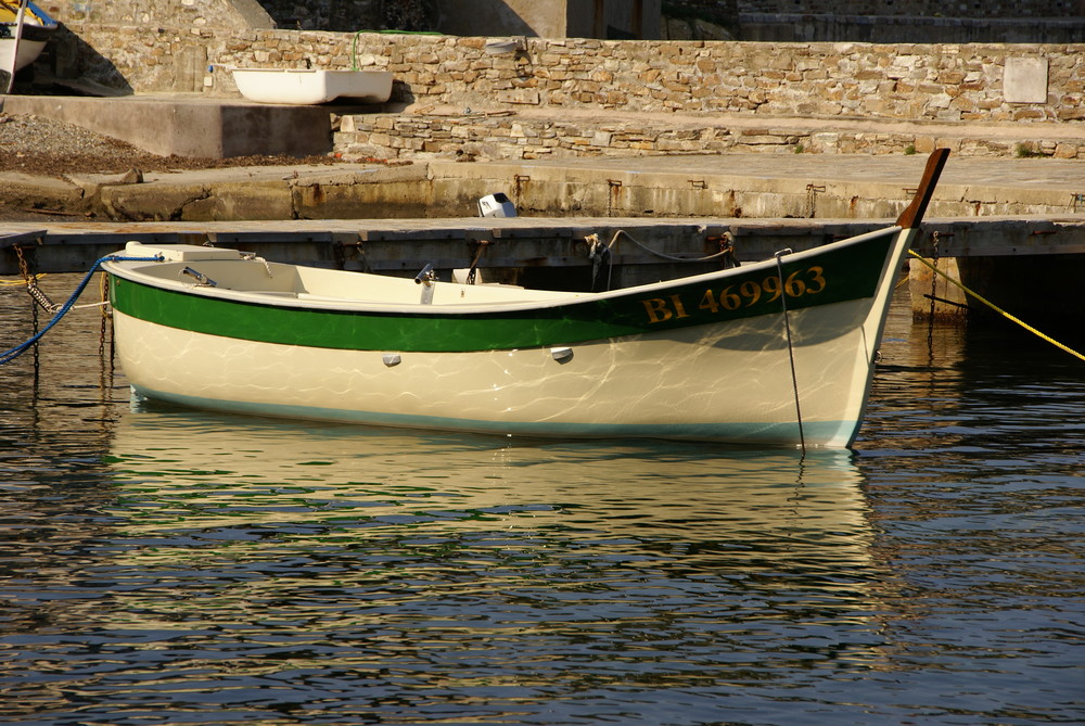 Couché de soleil sur un bateau