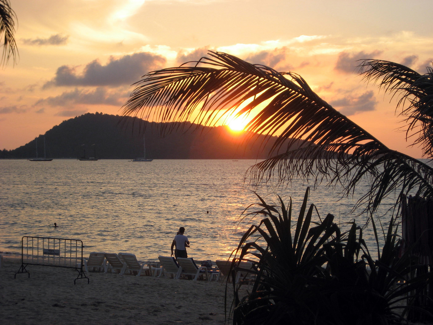 couché soleil patong beach