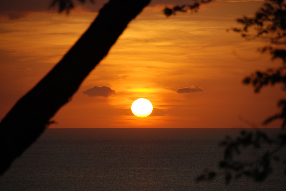 Coucher de Soleil 2 à Ocotal, cote Pacifique Costa rica.